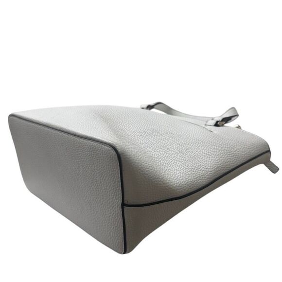 Nanette Lepore Handbag Crossbody Shoulder Bag Medium White Pebbled Vegan Leather - Picture 6 of 10